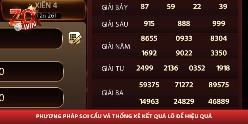 Phương pháp soi cầu và thống kê kết quả lô đề hiệu quả