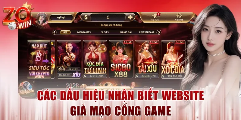 Các dấu hiệu nhận biết website giả mạo cổng game