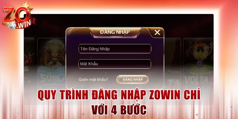 Cập nhật 4 bước đăng nhập ZOWIN hoàn toàn miễn phí
